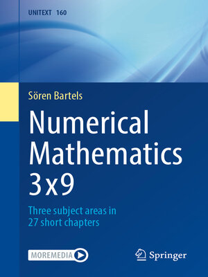 cover image of Numerical Mathematics 3x9